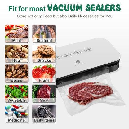 Cubepoint Vacuum Sealer Bags for Food Saver,11"x 18' 2 Rolls Food Saver Bags for Sealer,Vacuum Seal Bags for Food