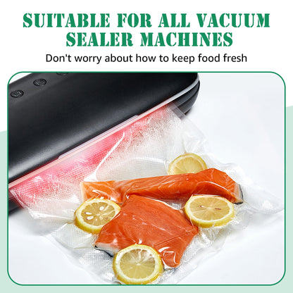 Cubepoint 8"x 12"x150 Vacuum Sealer Bags For Food Saver, Vacuum Seal Food Storage Bags,Pre-cut Seal a Meal Bags